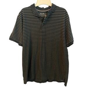 Eddie Bauer Striped Polo Shirt Size TXL